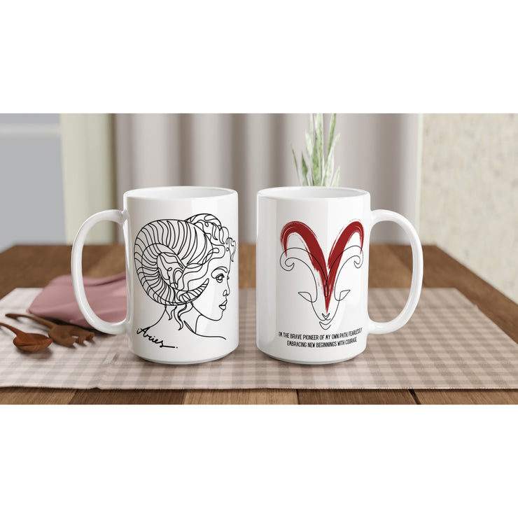 Aries Ceramic 15oz Affirmation Mug