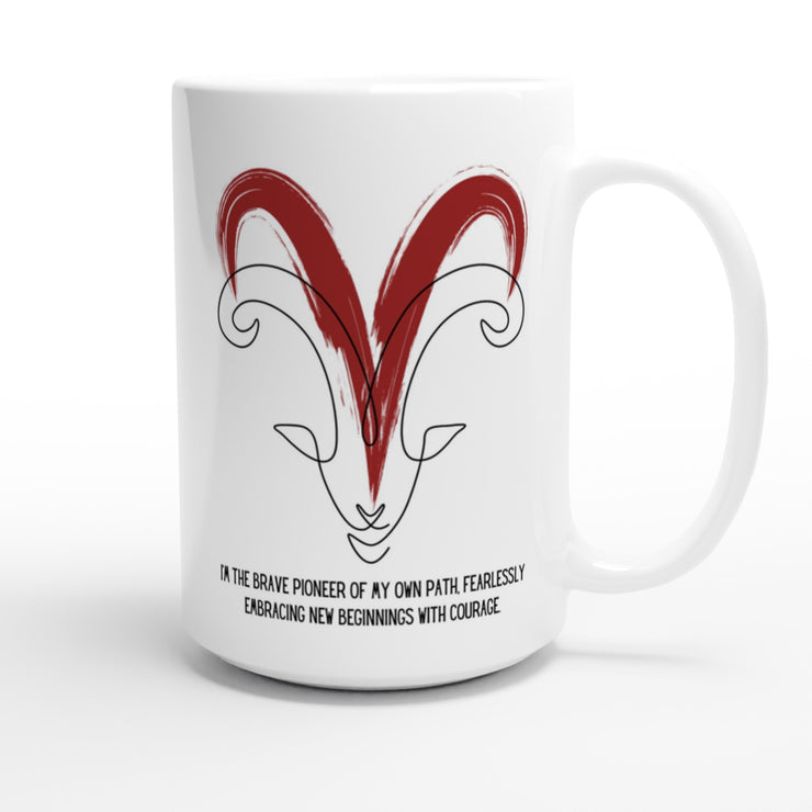Aries Ceramic 15oz Affirmation Mug