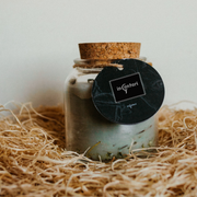 Candle called pure mist 8 oz beeswax & hemp wick candle