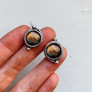 Mars and Moons Earrings - Stud or Leverback