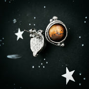 Mars and Moons Earrings - Stud or Leverback